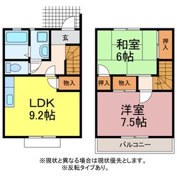 レガーロカルドＢ棟の物件間取画像